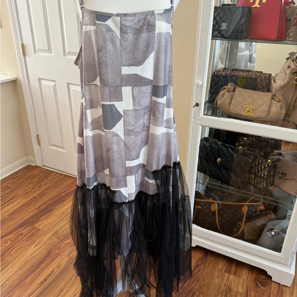 Chic Gray and Black Women's Skirt